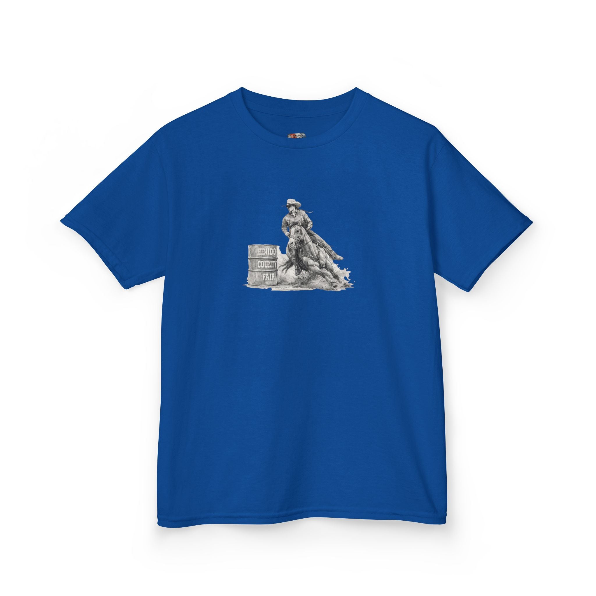 Kids T-Shirt — 'Always Keep Your Eye On the Next Barrel' Cowgirl Graphic