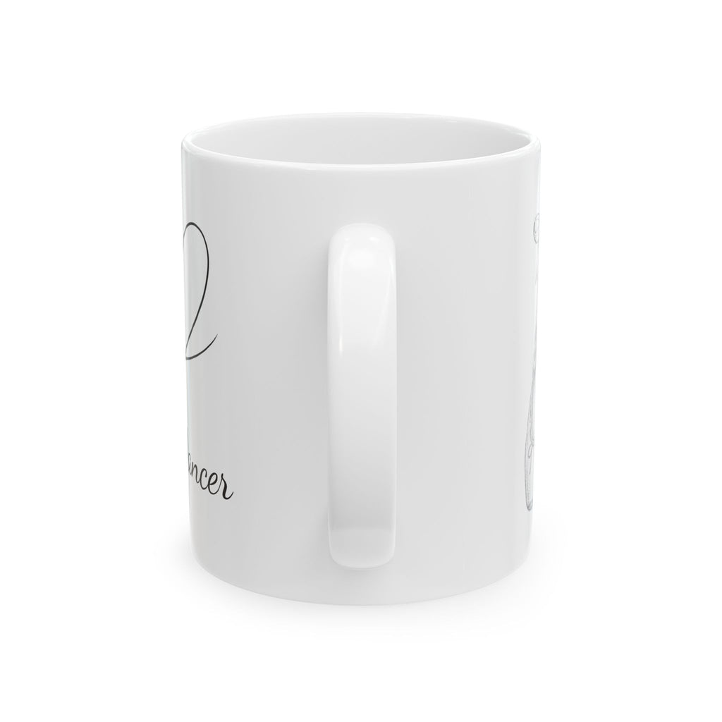 Ceramic Mug - Minimal Outline Romantic Coffee Mug (11oz & 15oz)