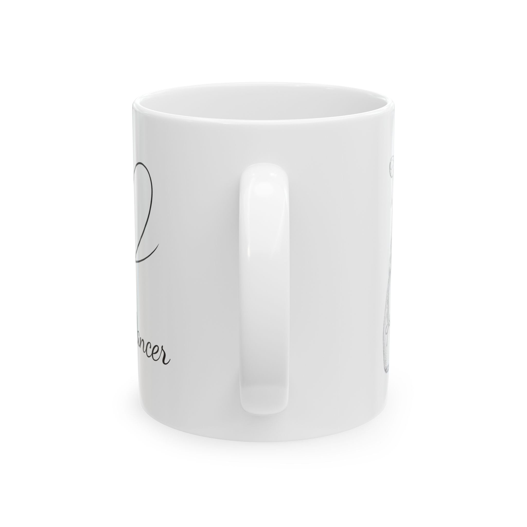 Ceramic Mug - Minimal Outline Romantic Coffee Mug (11oz & 15oz)