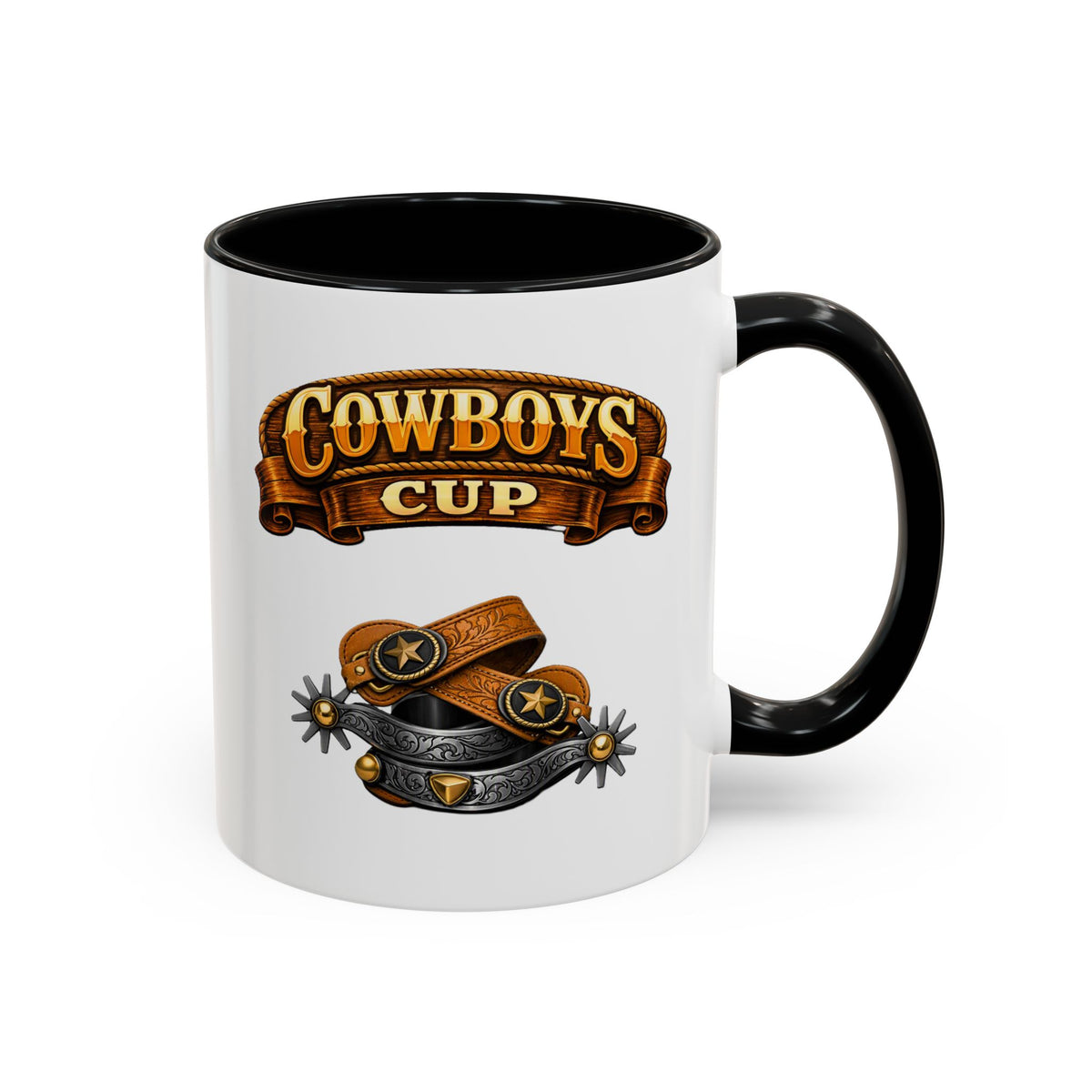 Cowboys Cup Coffee Mug — Western Spur & Leather Design (11/15oz)