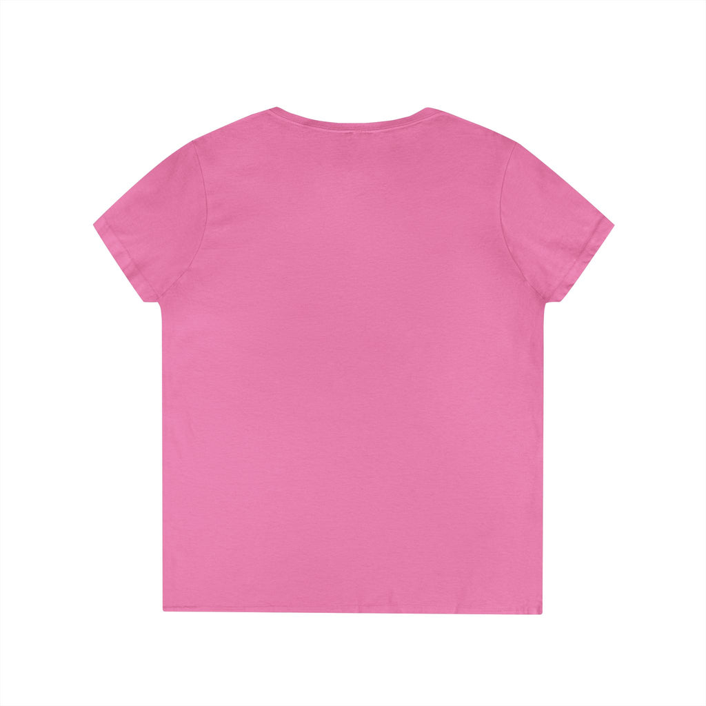 Floral Autumn Colors Bull Skull V-Neck Tee