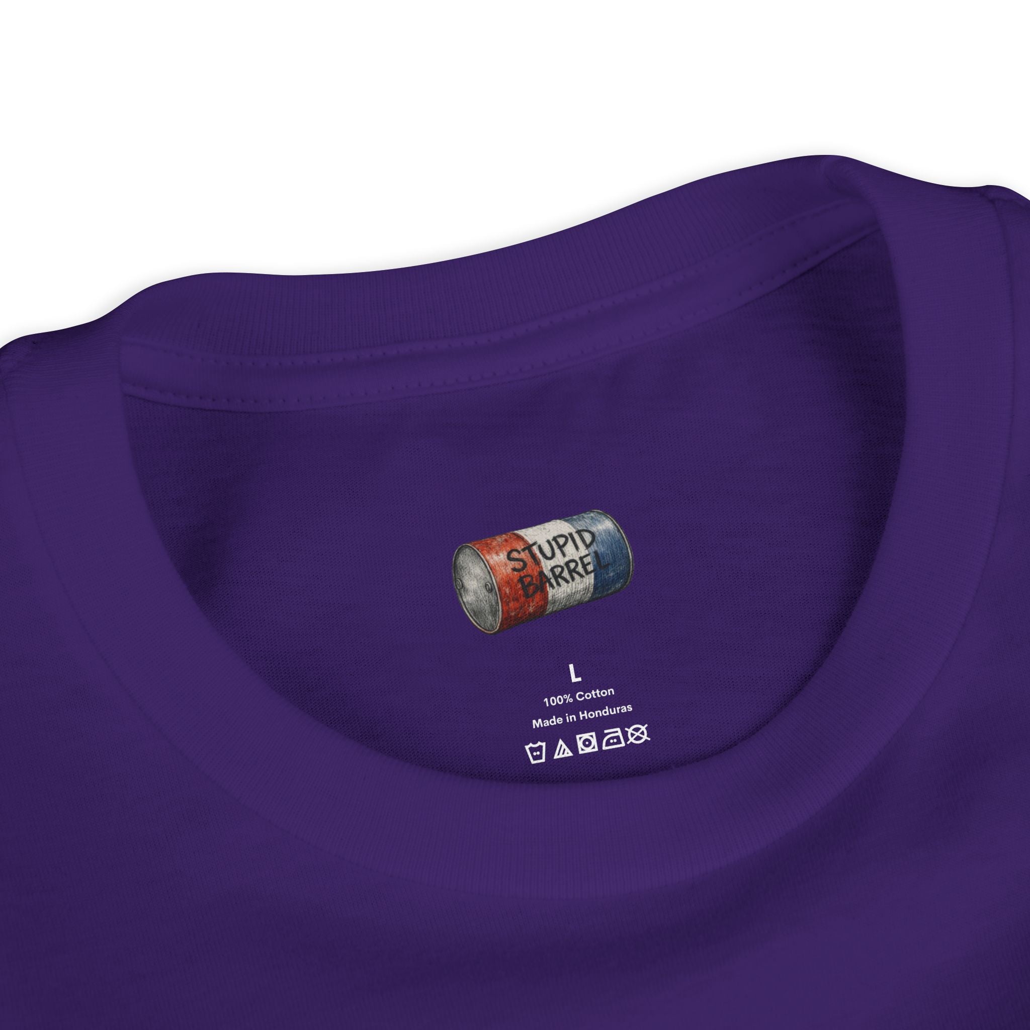 Youth Tee — Rodeo Cowgirl with Patriotic Barrel Graphic
