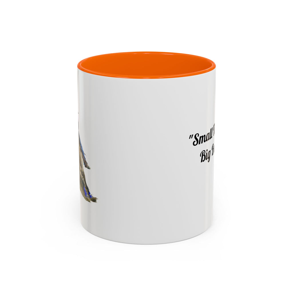 Barrel Racing Dreams Coffee Mug — "Small Town Girl, Big Buckle Dreams" Accent Mug