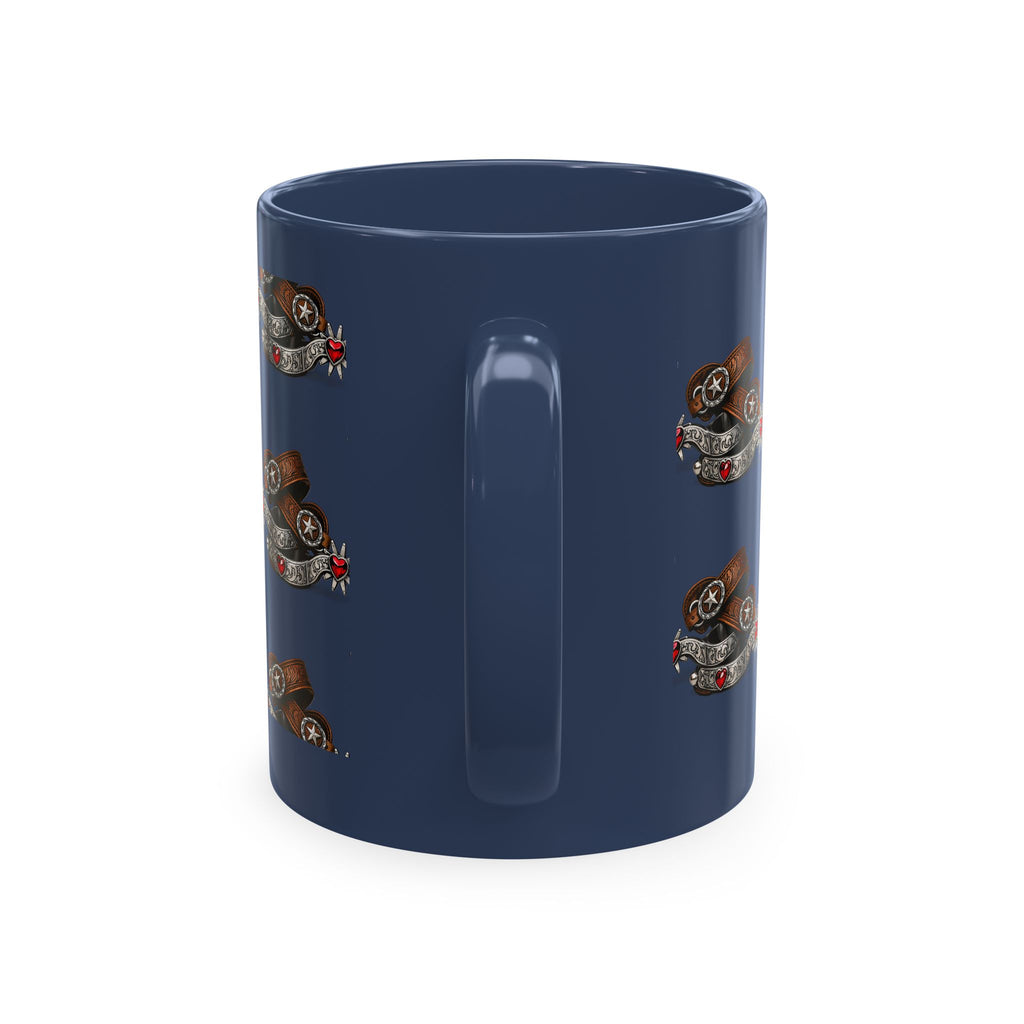 Cowgirl Spur Designed Ceramic Mug — Coffee Cup 11oz