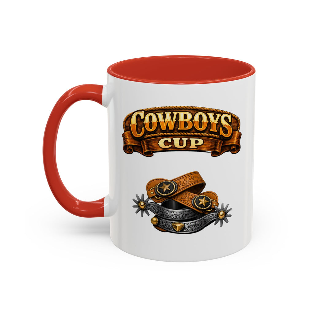 Cowboys Cup Coffee Mug — Western Spur & Leather Design (11/15oz)