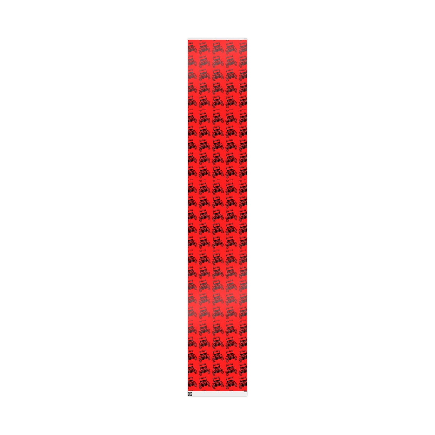 4X4 Off-Road Wrapping Paper Roll — Red Holiday Pattern for the Jeep lover.