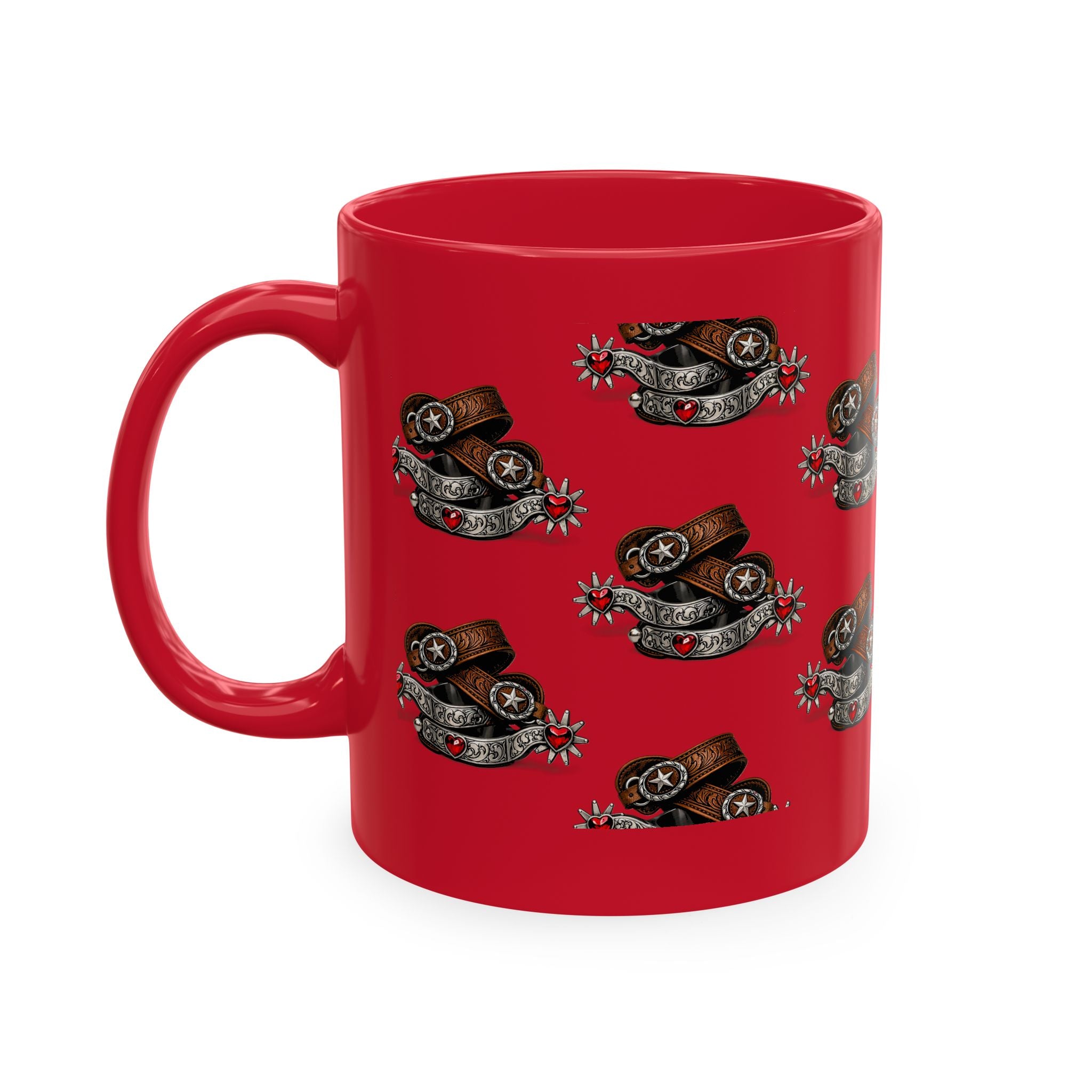 Cowgirl Spur Designed Ceramic Mug — Coffee Cup 11oz