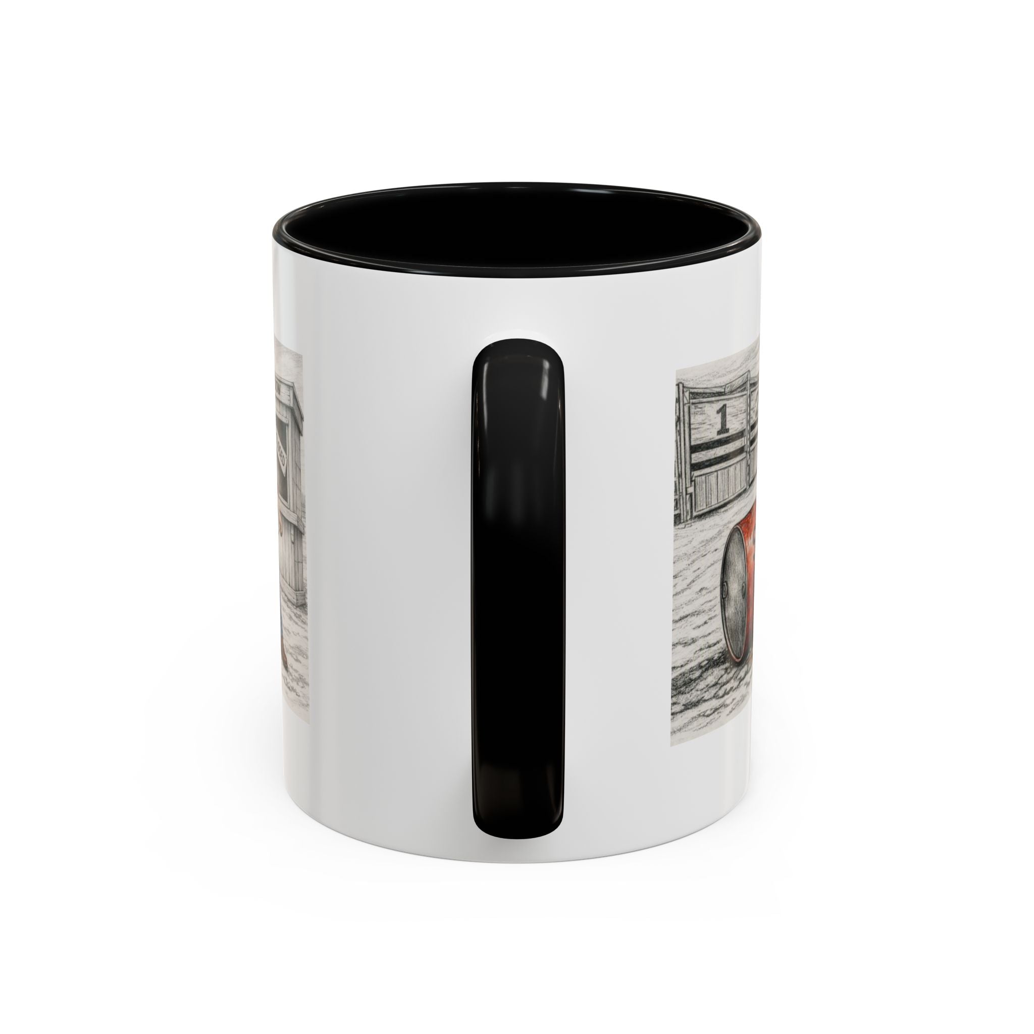 Out of the Money Barrel Racing Coffee Mug — Rodeo Cowgirl Accent Mug (11/15 oz)