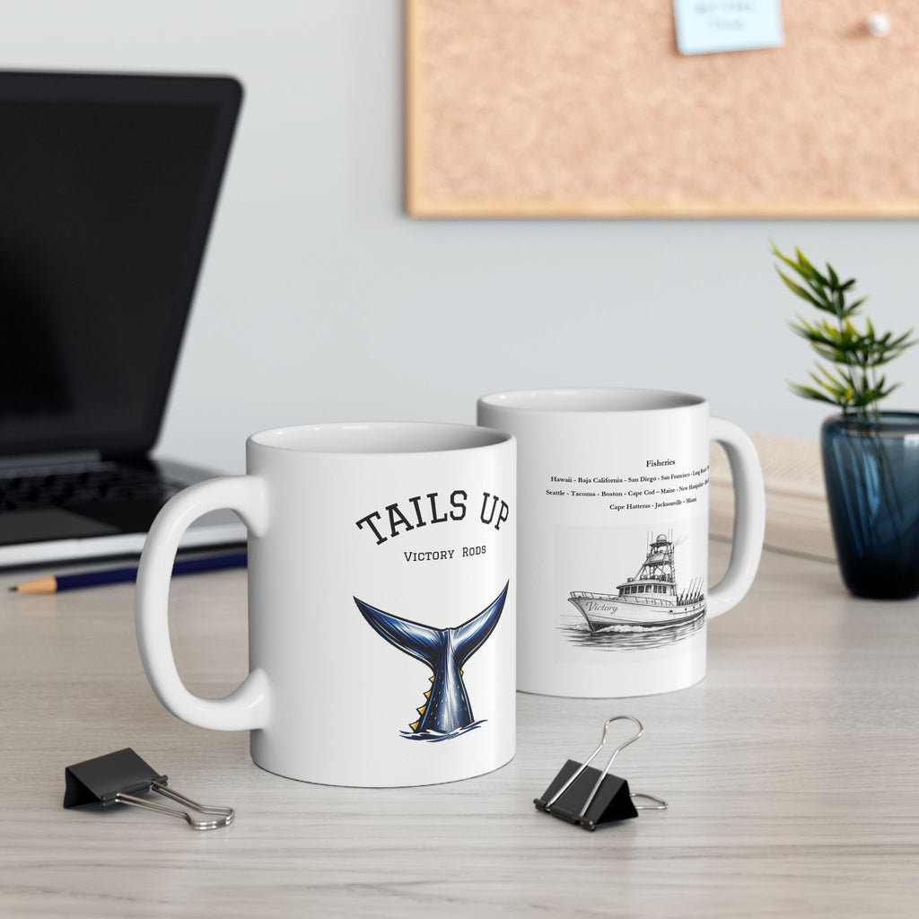 Tails Up Coffee Mug for the Tuna Fisherman