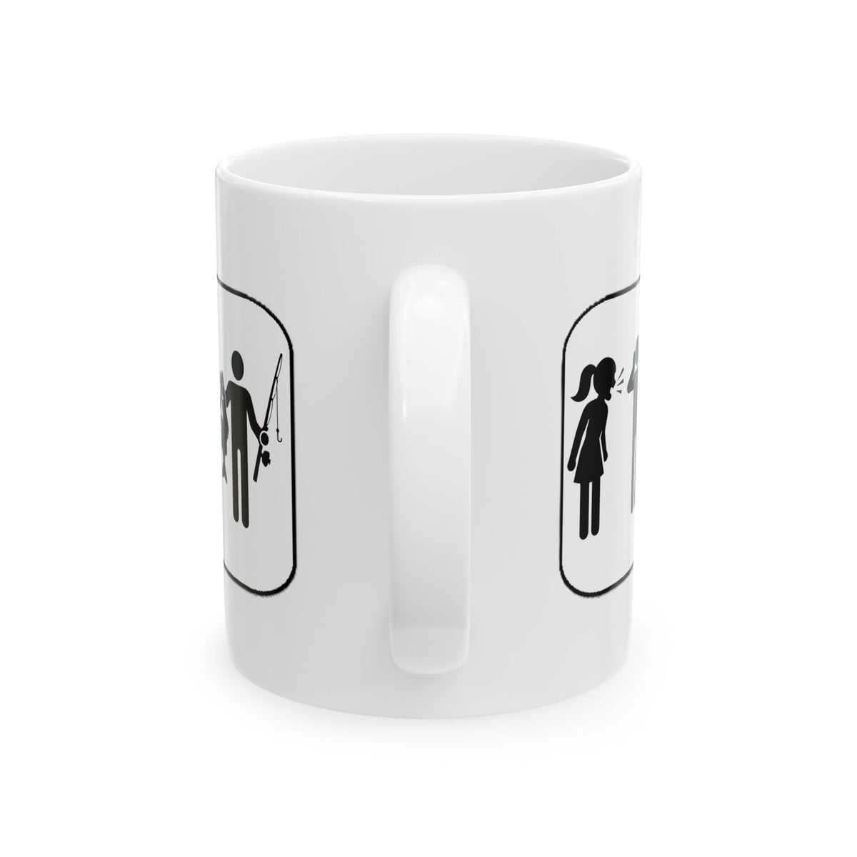 Fishing Couple Ceramic Mug – Cute Outdoorsy Coffee Cup (11oz/15oz)
