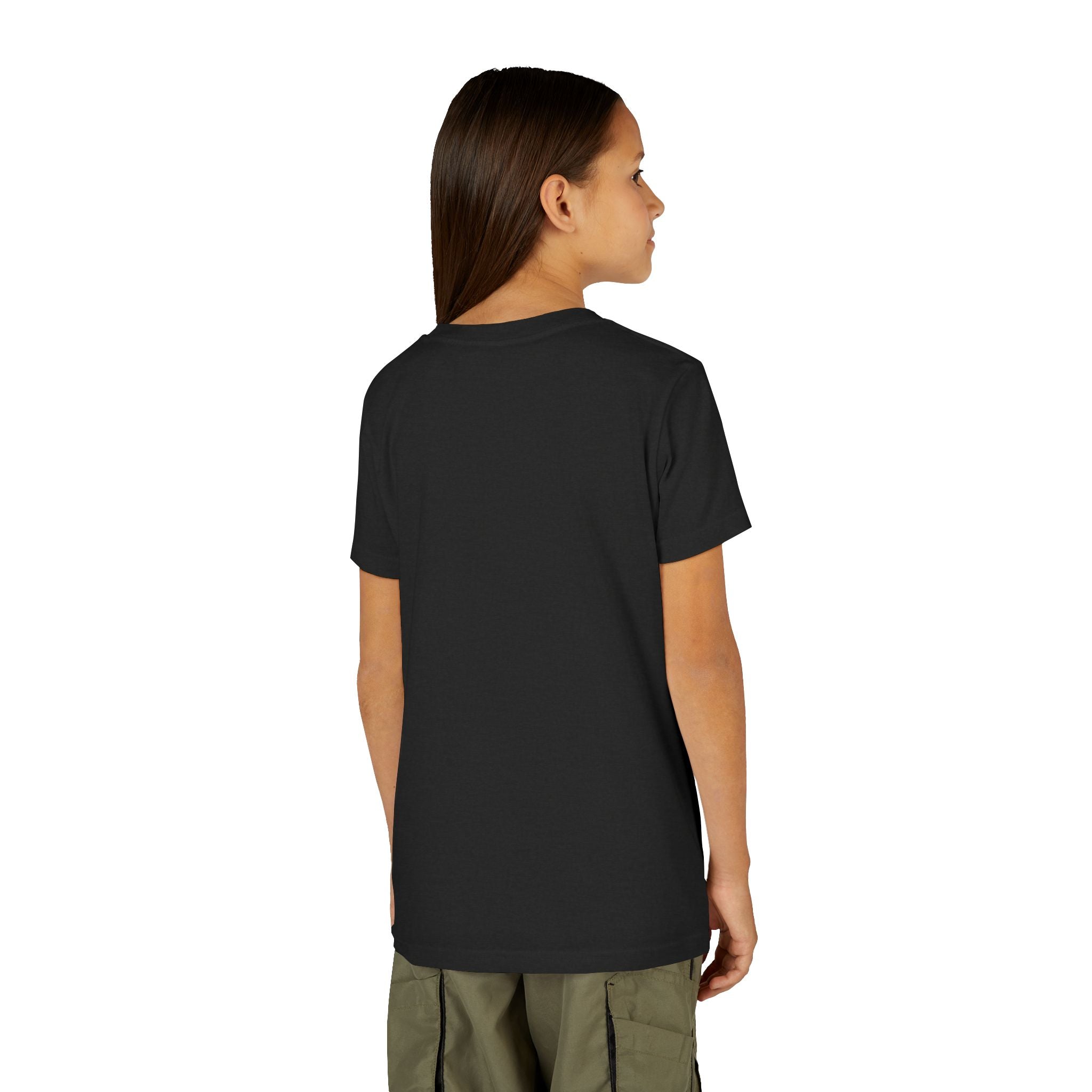 Youth Tee — Rodeo Cowgirl with Patriotic Barrel Graphic