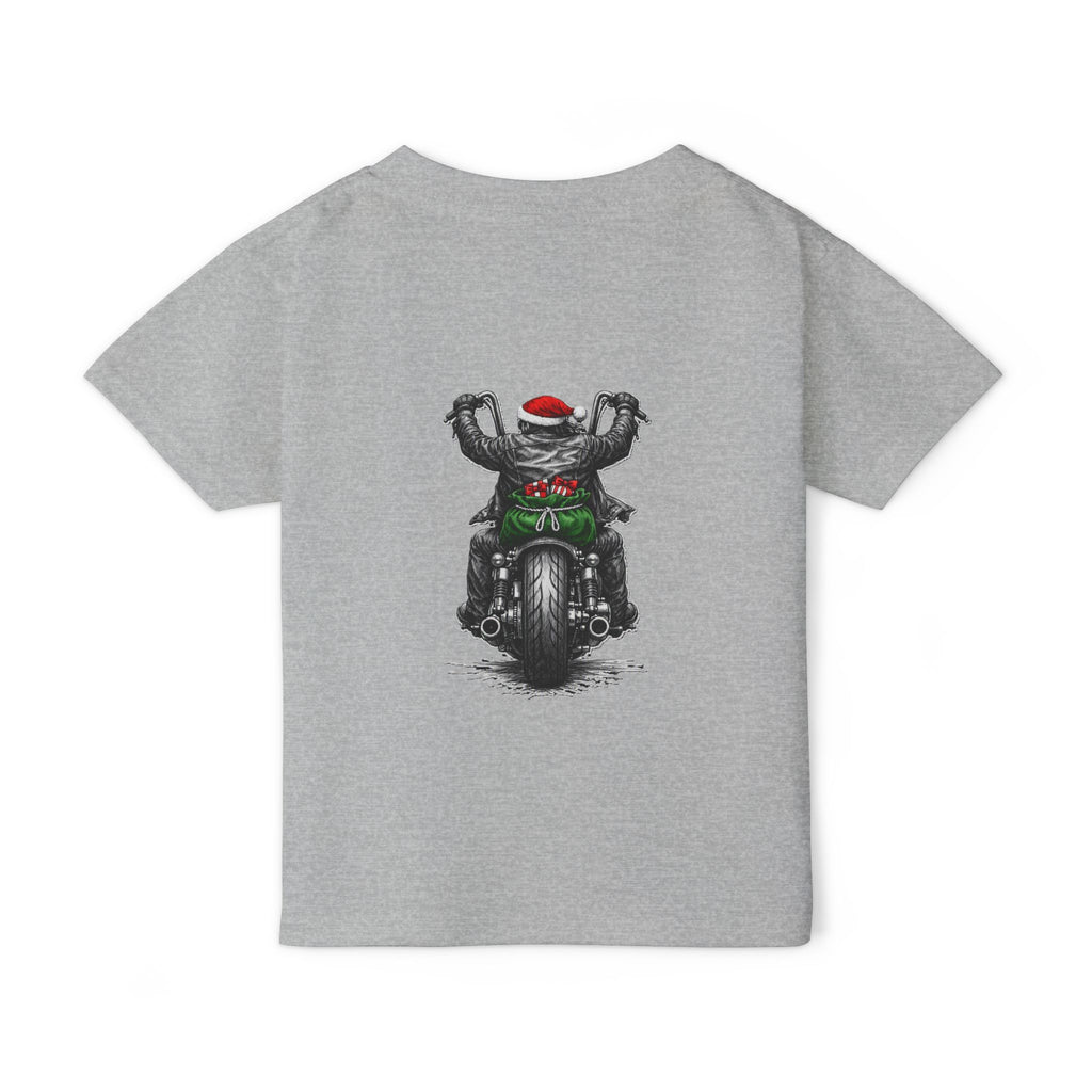 Toddler T‑Shirt — Ride Hard Santa Motorcycle Christmas Tee