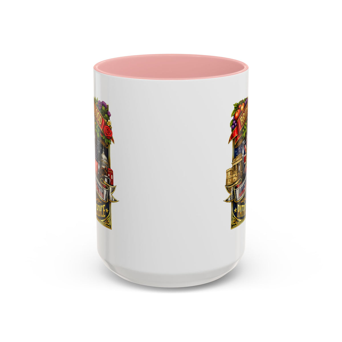 British Pride Coffee Mug — "British by Blood, American by Birth, Patriot by Choice" Patriotic Ceramic Mug