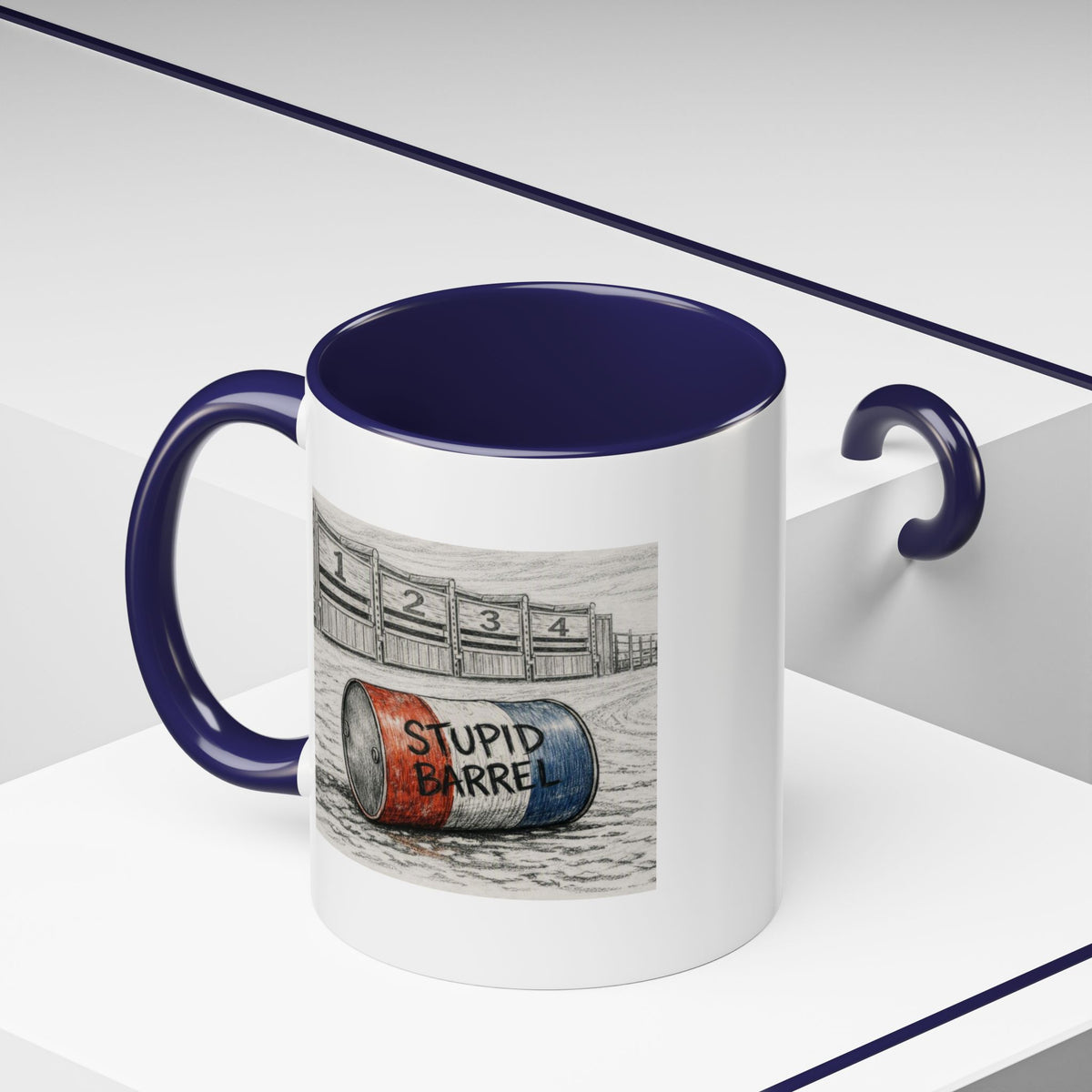 Out of the Money Barrel Racing Coffee Mug — Rodeo Cowgirl Accent Mug (11/15 oz)