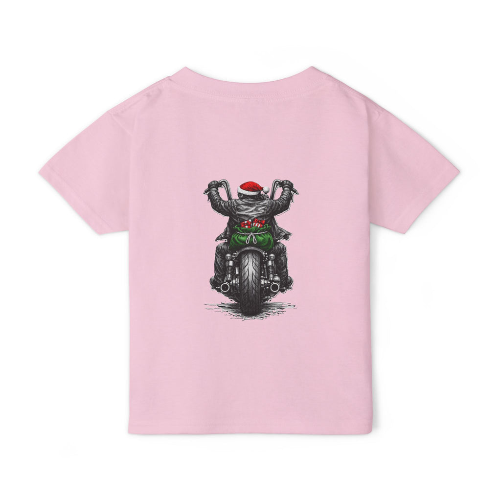 Toddler T‑Shirt — Ride Hard Santa Motorcycle Christmas Tee