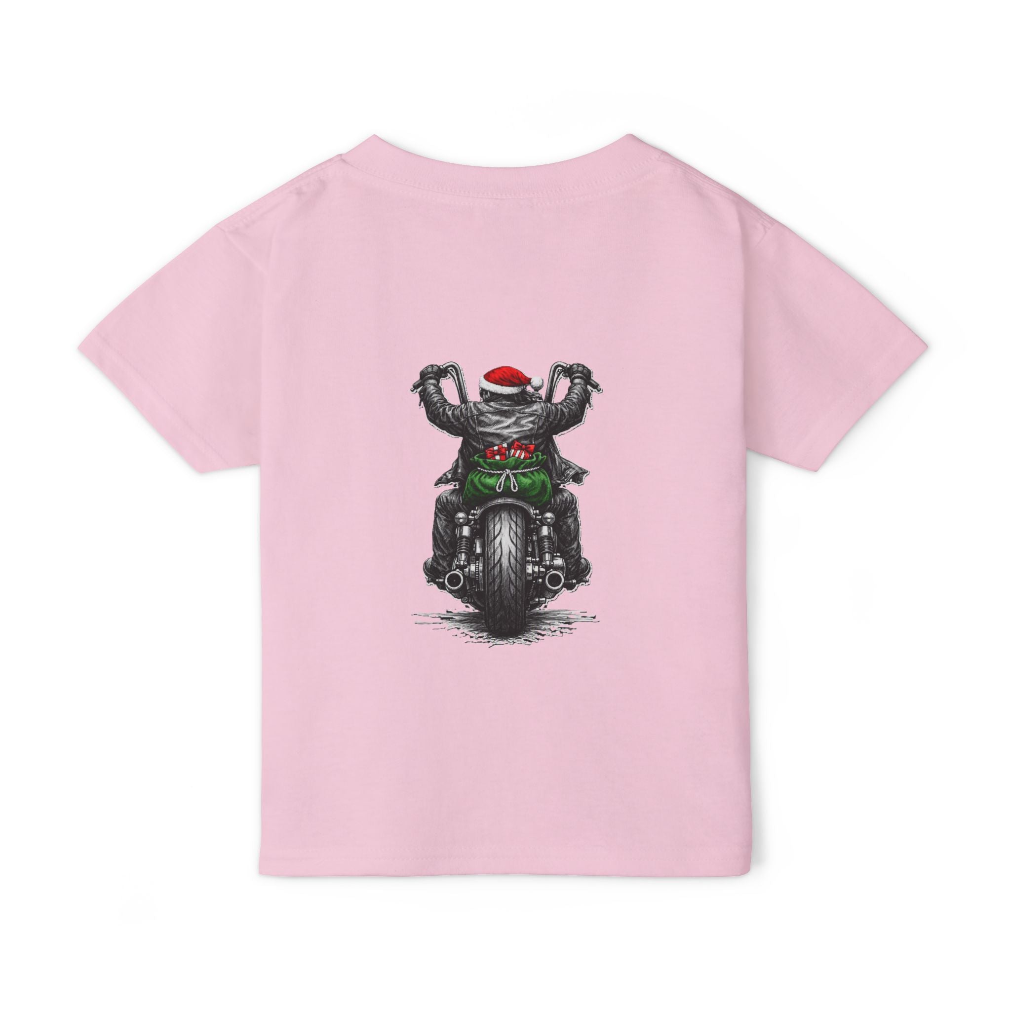 Toddler T‑Shirt — Ride Hard Santa Motorcycle Christmas Tee