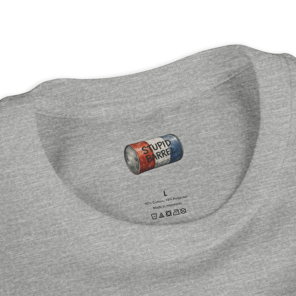 Youth Tee — Rodeo Bull Rider with Patriotic Barrel Graphic