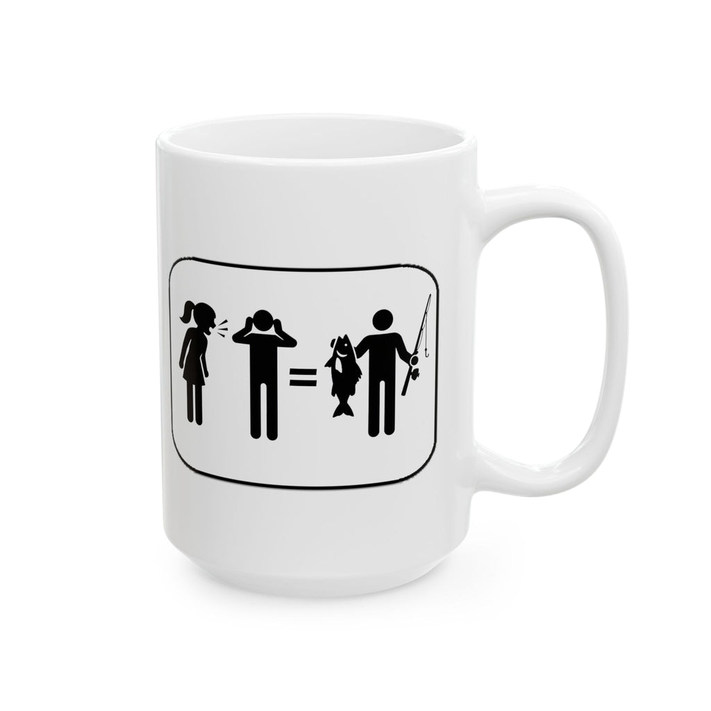 Fishing Couple Ceramic Mug – Cute Outdoorsy Coffee Cup (11oz/15oz)