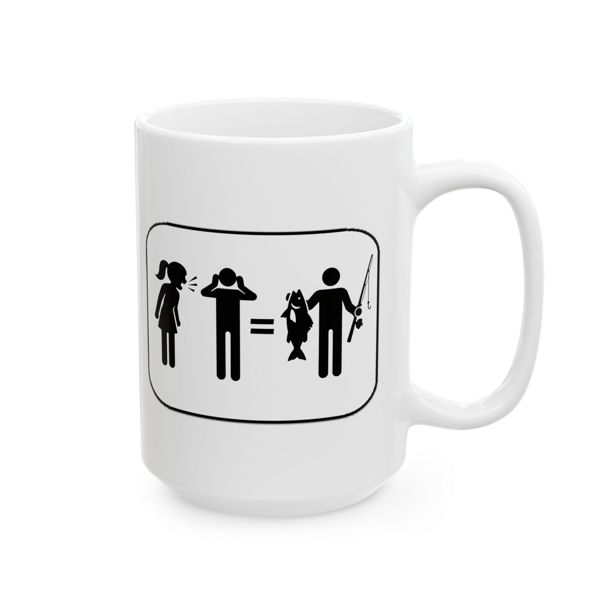 Fishing Couple Ceramic Mug – Cute Outdoorsy Coffee Cup (11oz/15oz)