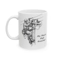 Ceramic Mug - Sketched Lineman Humorous but Sentimental Coffee Mug (15oz)