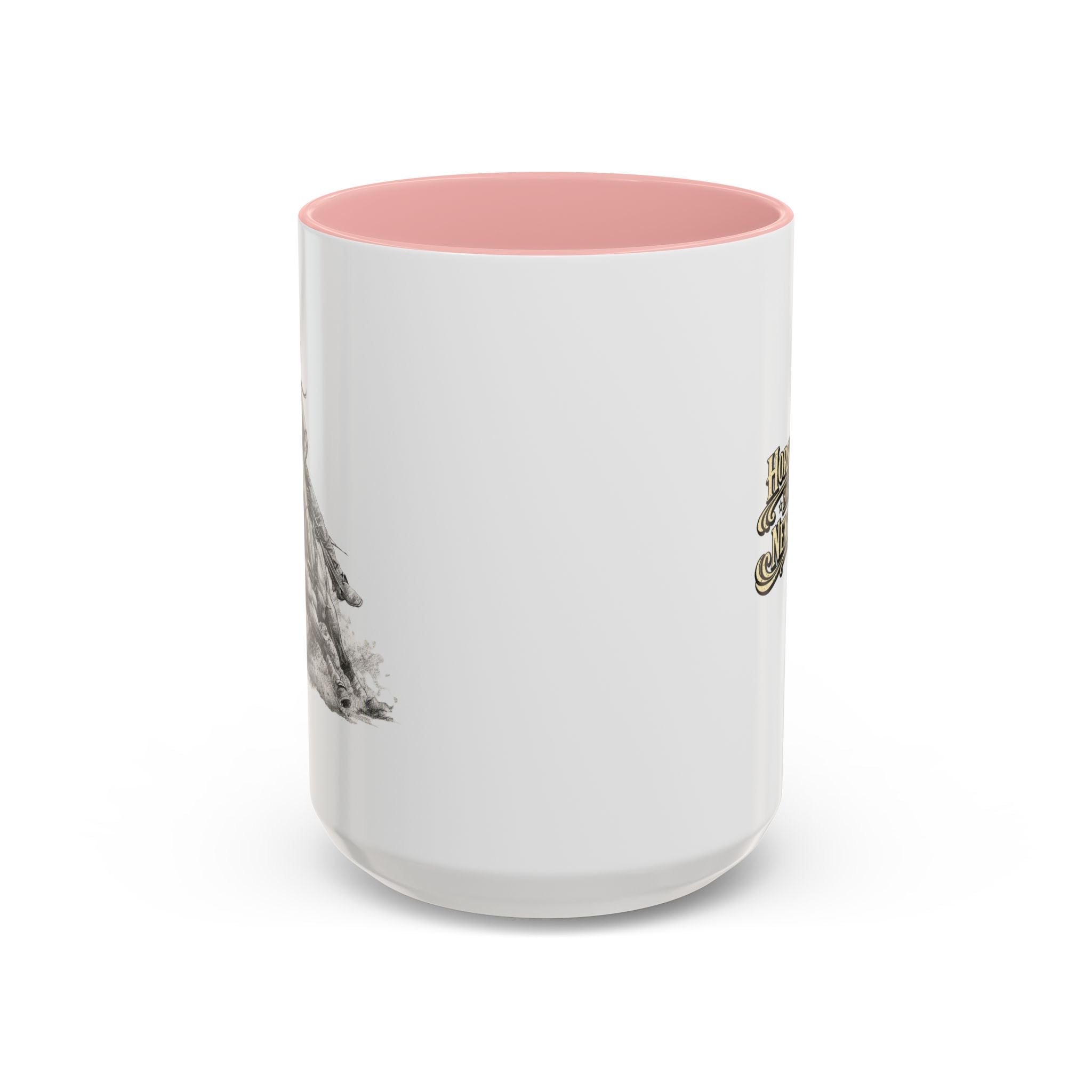 Barrel Racing Coffee Mug — "Horse and Rider Focused on the Next Barrel"