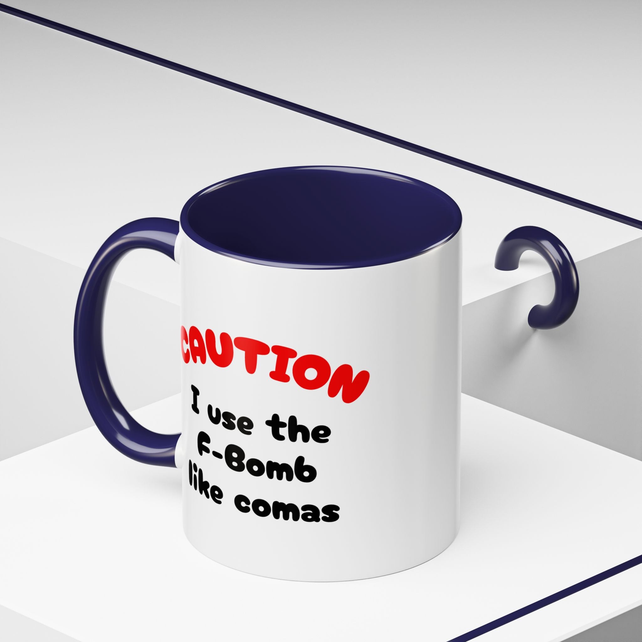 Funny "F" Bomb Accent Coffee Mug – 11oz/15oz Ceramic