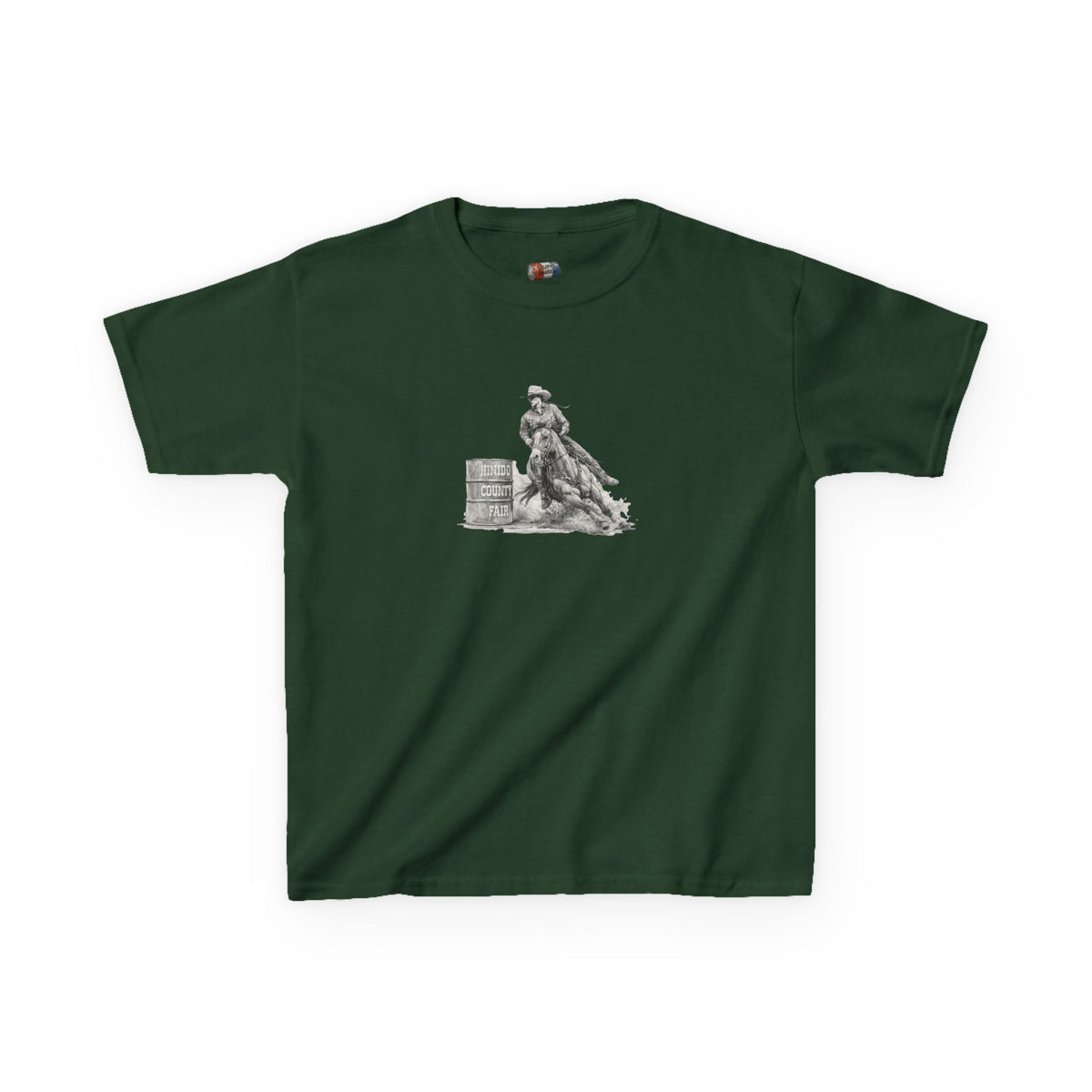 Kids T-Shirt — 'Always Keep Your Eye On the Next Barrel' Cowgirl Graphic