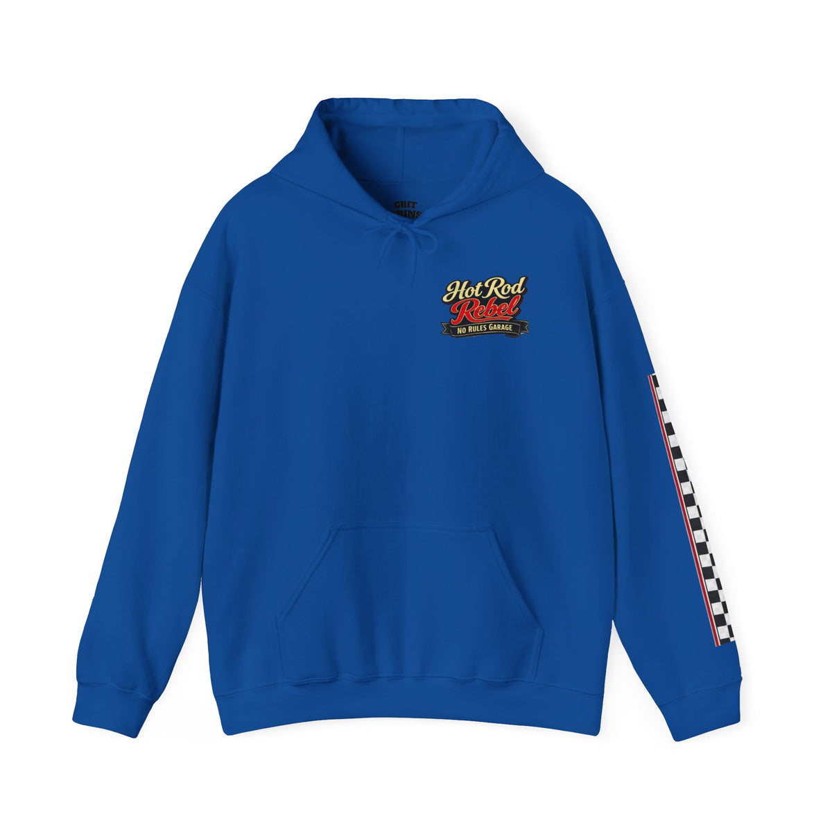 Hot Rod Hoodie — "Hot Rod Fuel" Vintage Car Racing Pullover