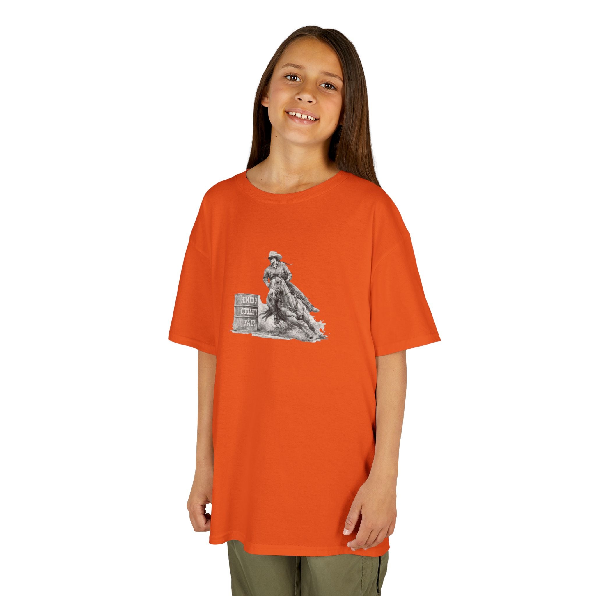 Kids T-Shirt — 'Always Keep Your Eye On the Next Barrel' Cowgirl Graphic