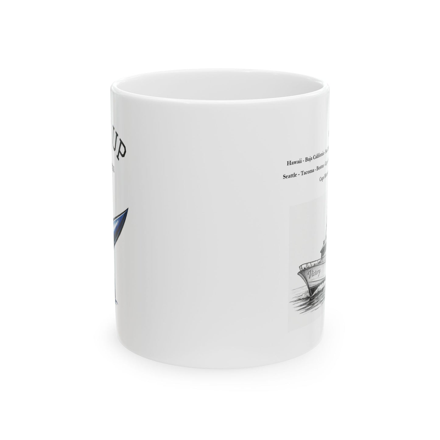 Tails Up Coffee Mug for the Tuna Fisherman