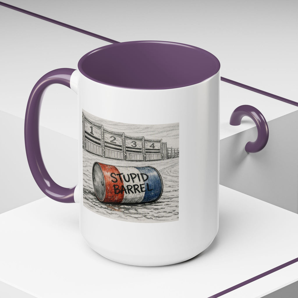 Out of the Money Barrel Racing Coffee Mug — Rodeo Cowgirl Accent Mug (11/15 oz)