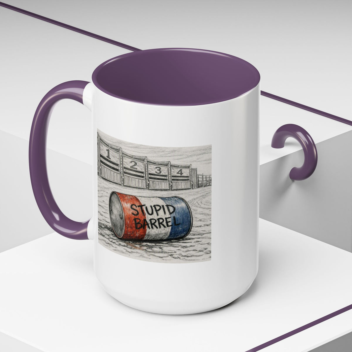 Out of the Money Barrel Racing Coffee Mug — Rodeo Cowgirl Accent Mug (11/15 oz)