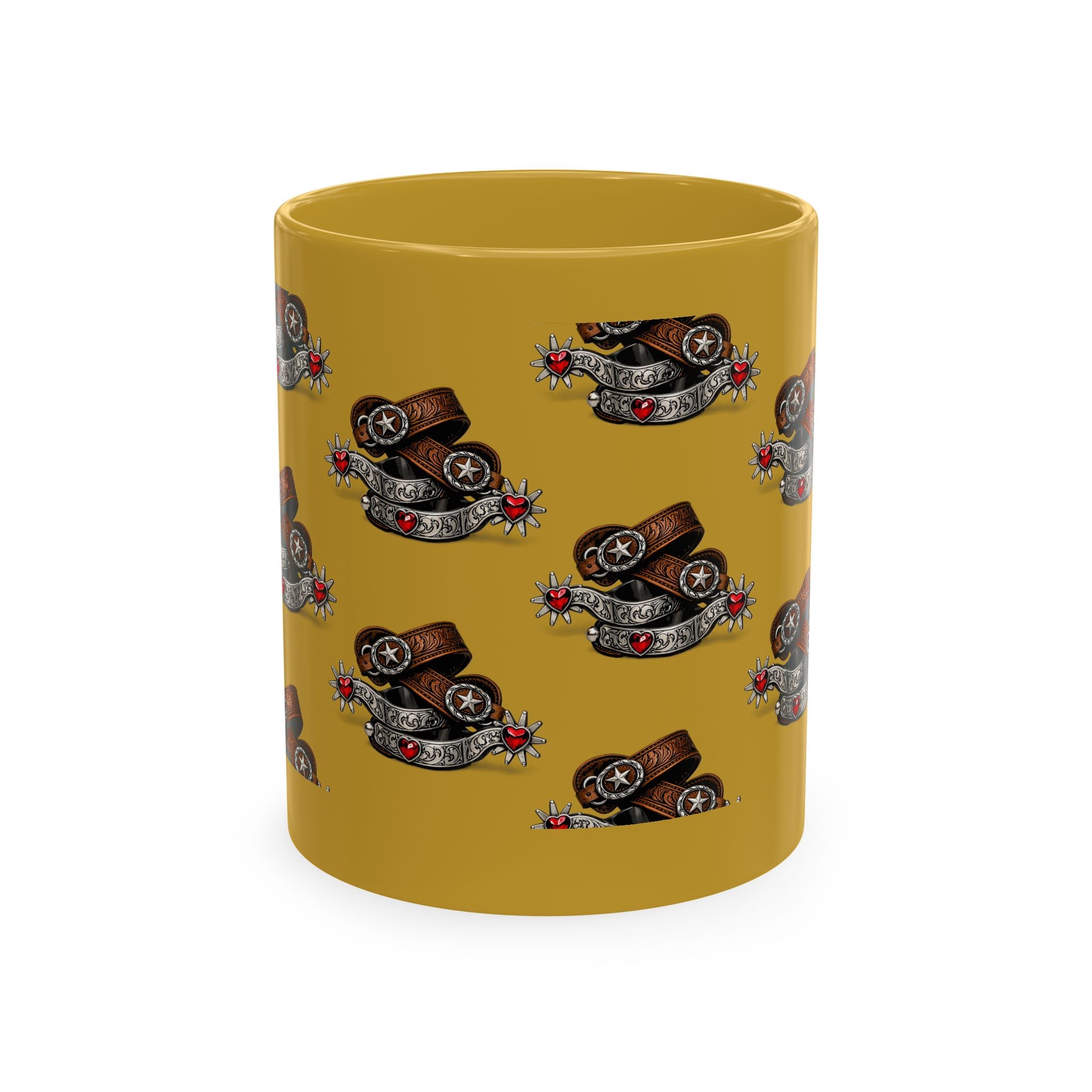 Cowgirl Spur Designed Ceramic Mug — Coffee Cup 11oz
