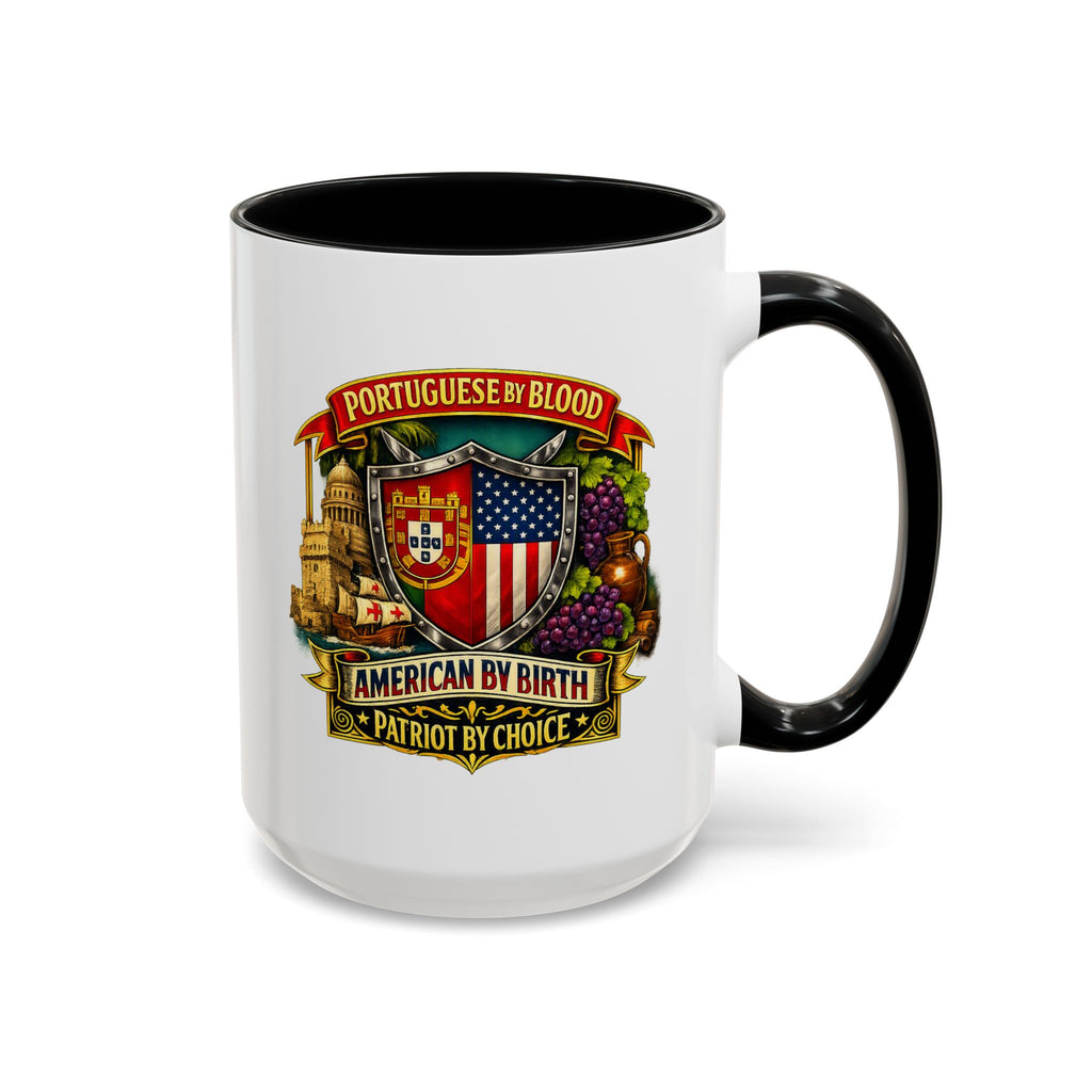 Portuguese/American Pride Mug - Coffee Ceramic Mug