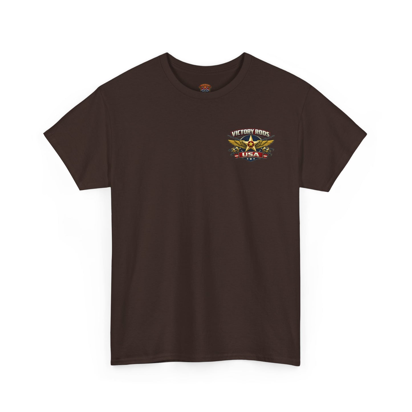 Vintage Pinup Fishing T-Shirt — “Victory Rods” Calico Carol Graphic Tee