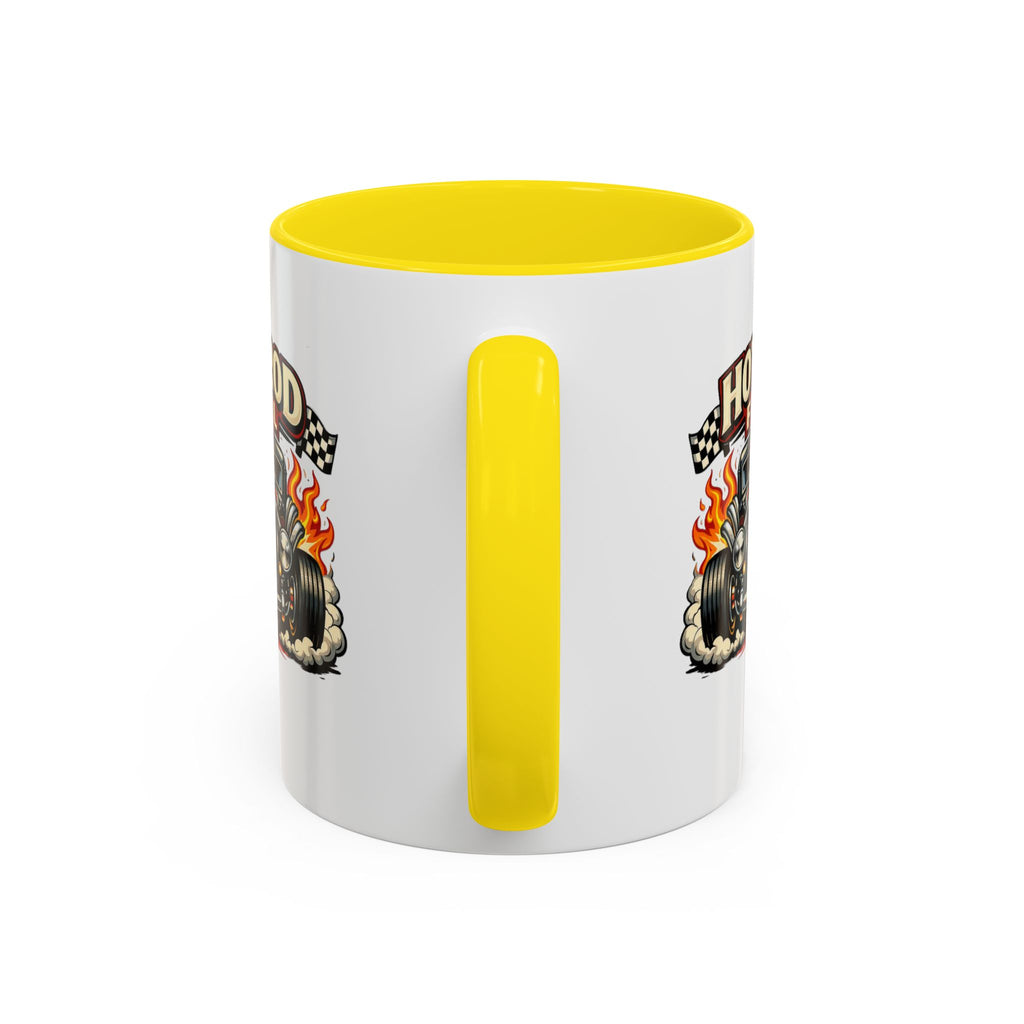 Hot Rod Fuel Coffee Mug — Vintage Muscle Car Racing Accent Mug