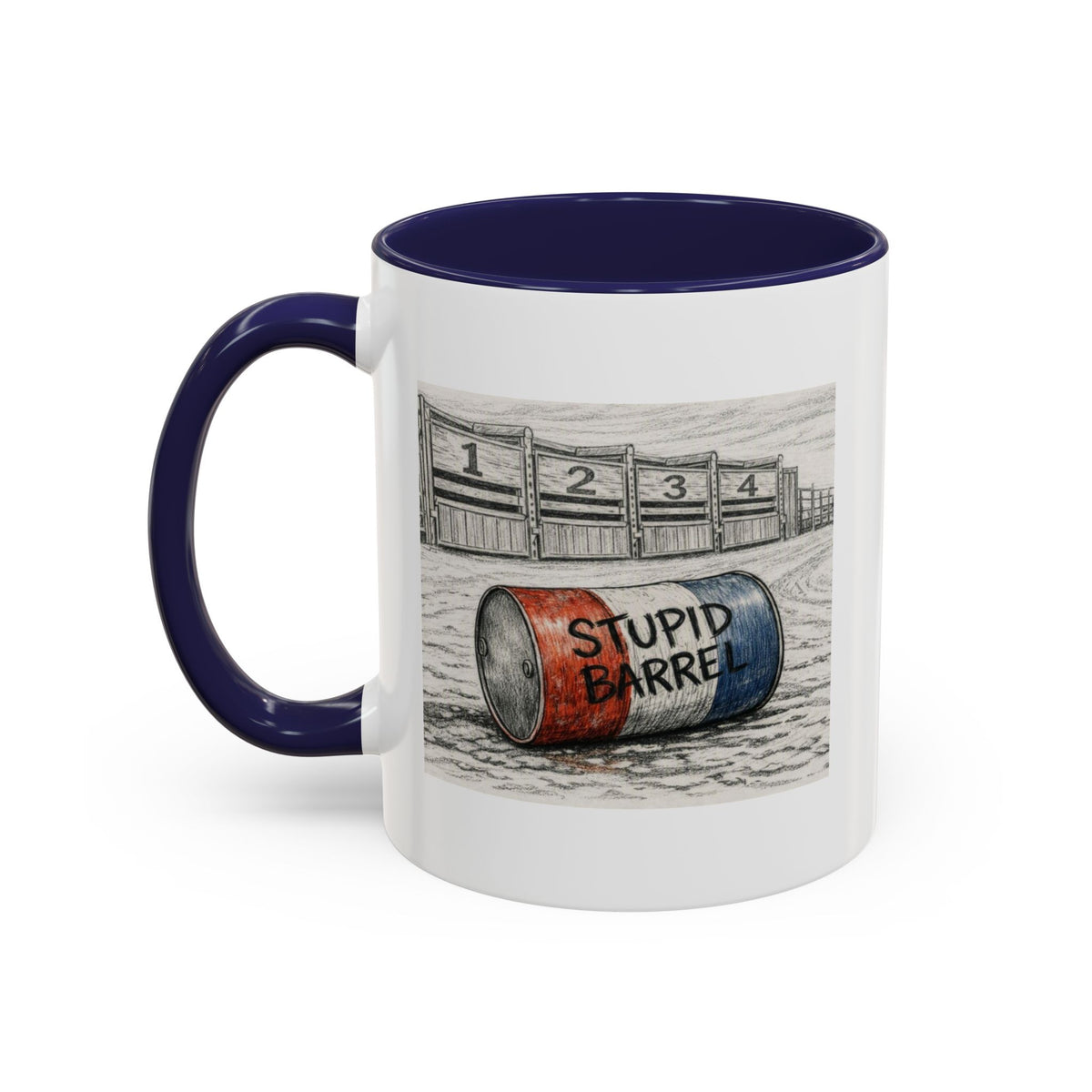 Out of the Money Barrel Racing Coffee Mug — Rodeo Cowgirl Accent Mug (11/15 oz)