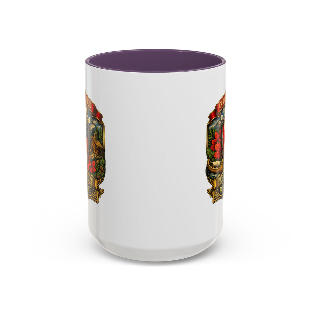 Canadian by Blood American by Birth Accent Coffee Mug — Patriot by Choice 11/15oz
