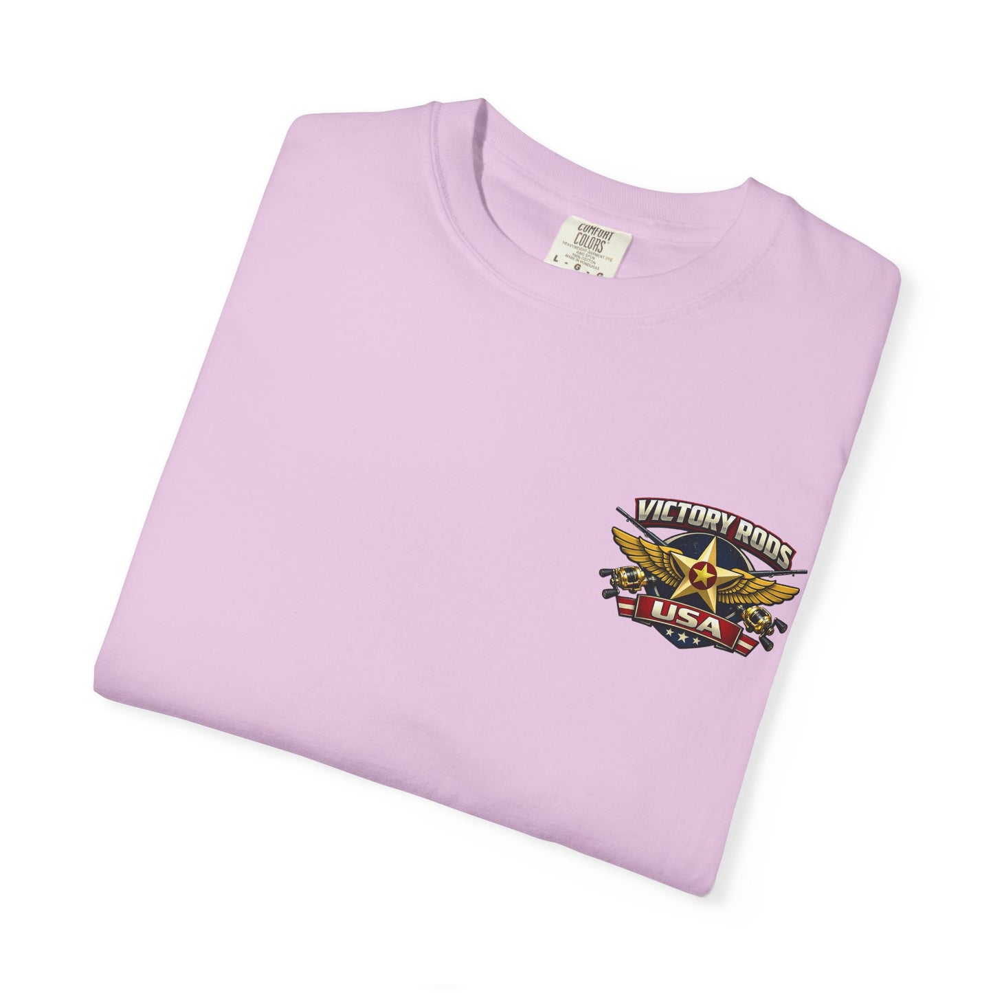 Victory Rods "Dorado Doris" Fishing T-Shirt — Retro Pinup Angler Tee