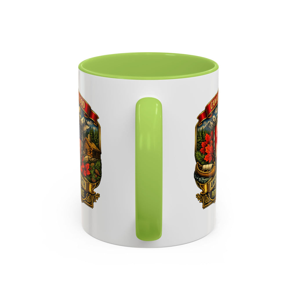 Canadian by Blood American by Birth Accent Coffee Mug — Patriot by Choice 11/15oz