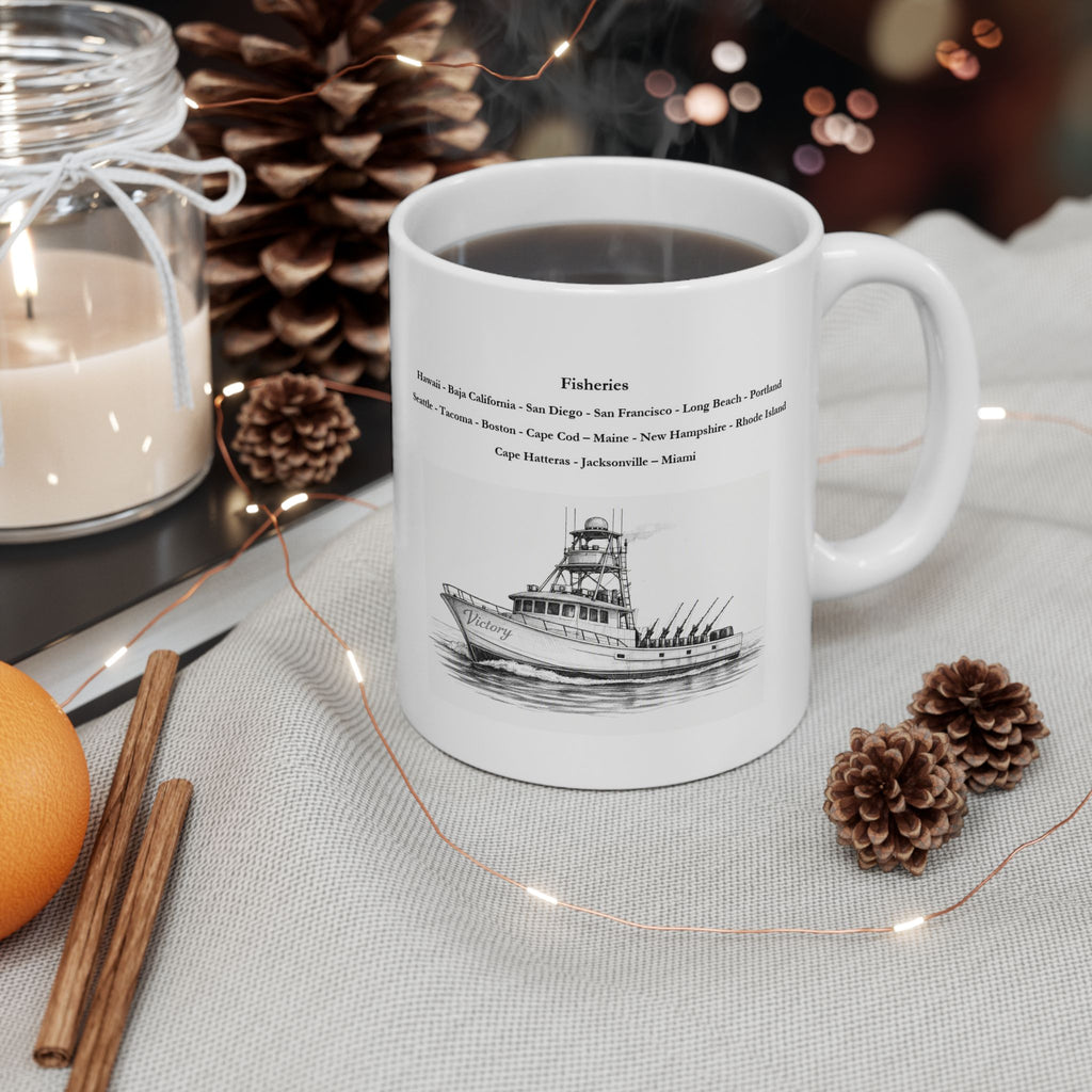 Tails Up Coffee Mug for the Tuna Fisherman