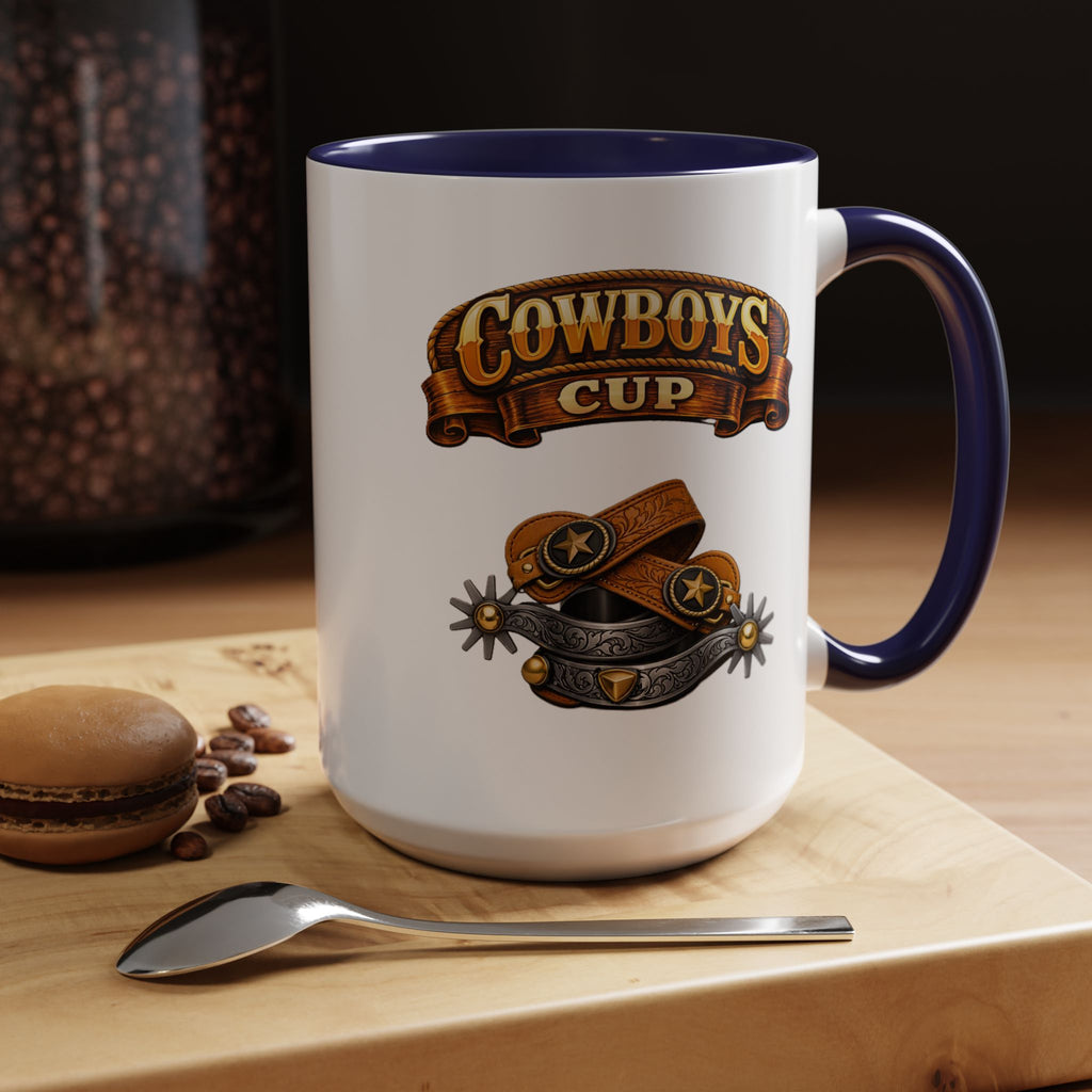 Cowboys Cup Coffee Mug — Western Spur & Leather Design (11/15oz)