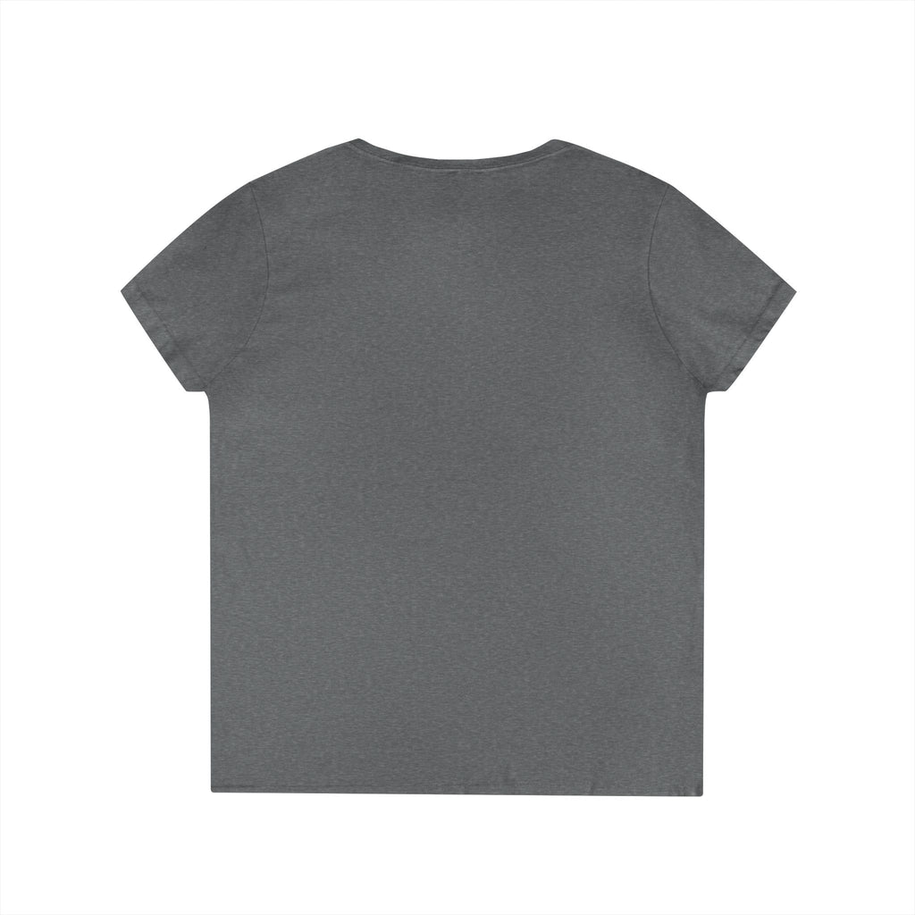 Floral Autumn Colors Bull Skull V-Neck Tee