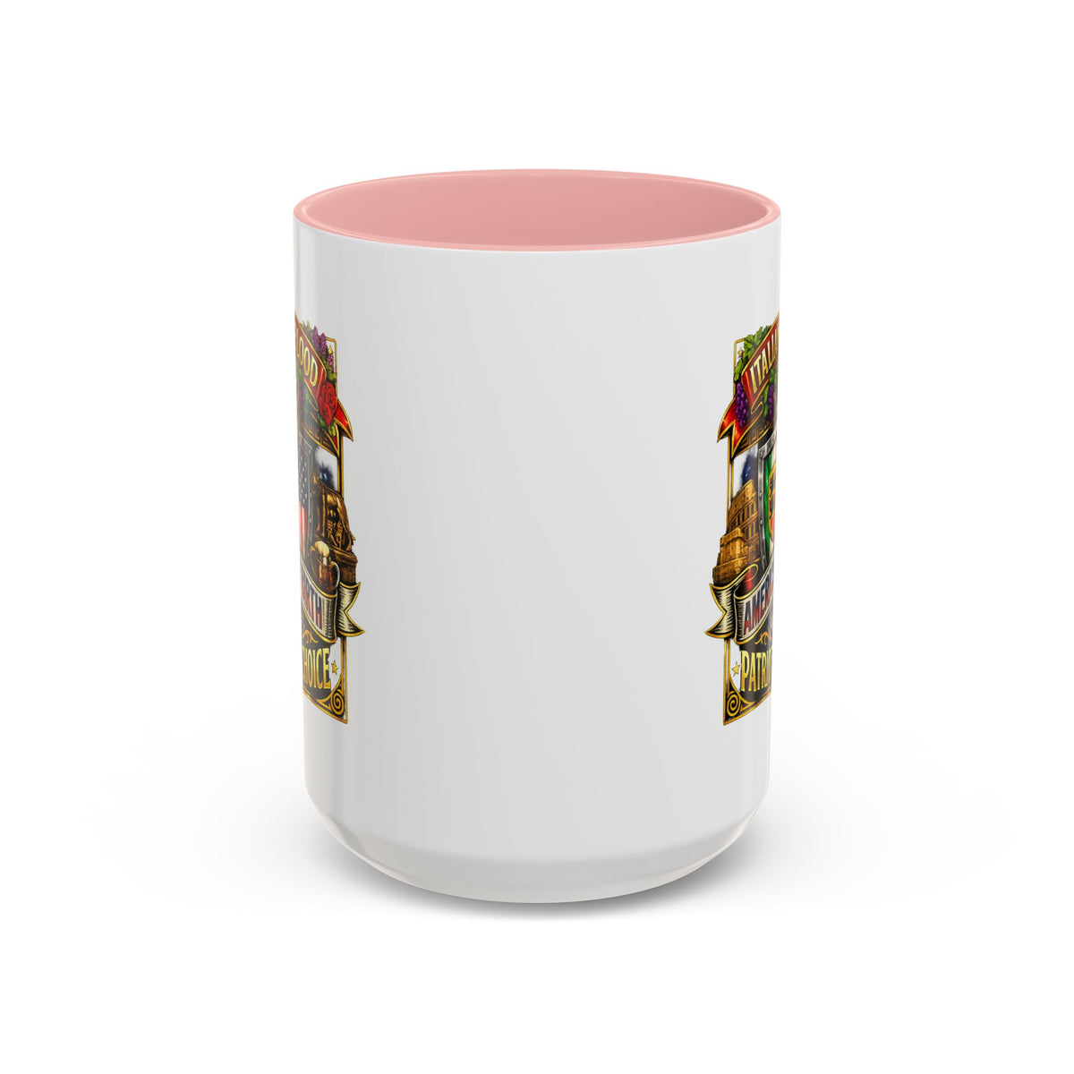 Italian by Blood American by Birth "Patriot by Choice" Accent Coffee Mug (11/15oz)