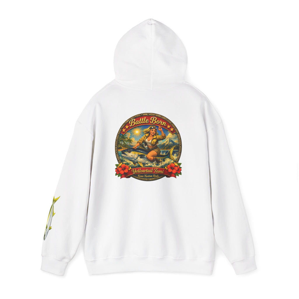 Kona Kustom Rods "Yellowtail" Hoodie — Kona Kustom Rods Pullover