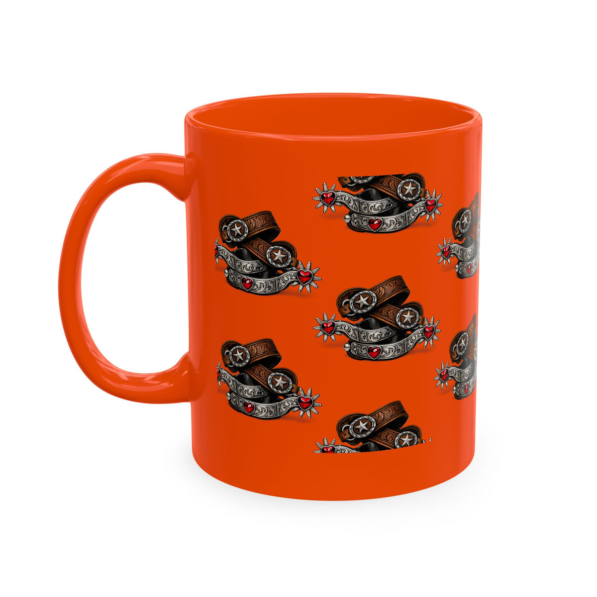 Cowgirl Spur Designed Ceramic Mug — Coffee Cup 11oz