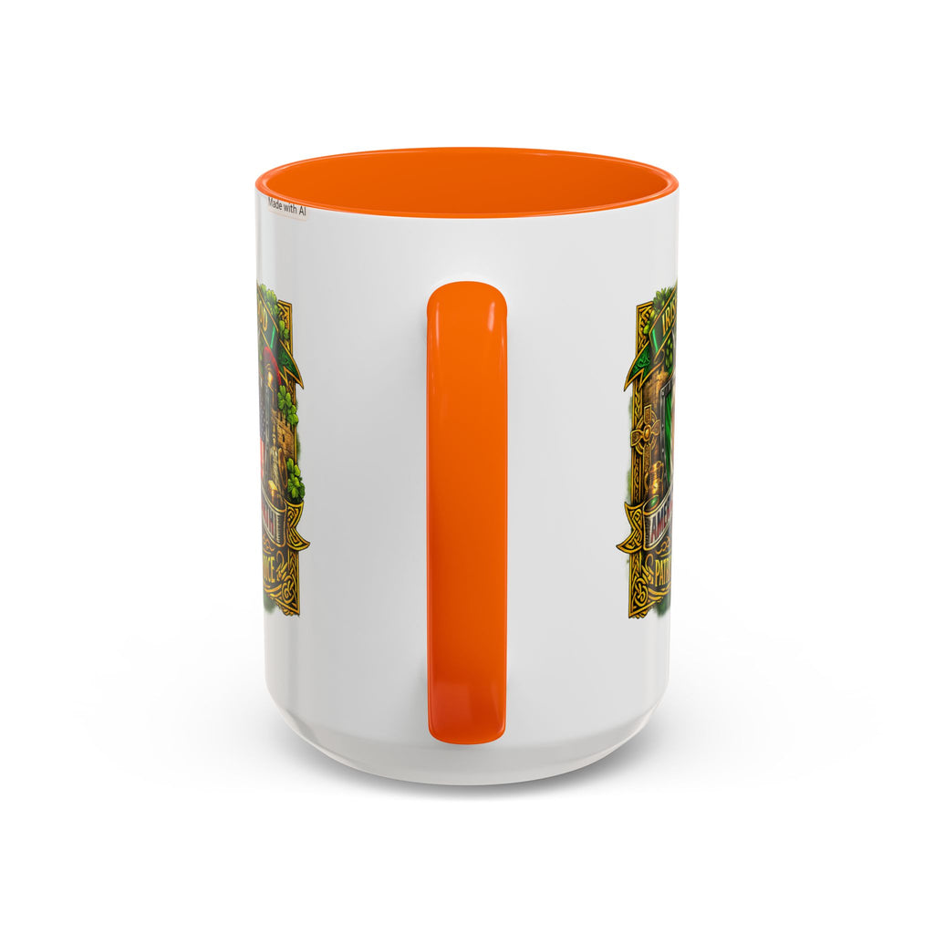 Irish Pride Coffee Mug — "Irish by Blood, American by Birth, Patriot by Choice" Patriotic Ceramic Mug
