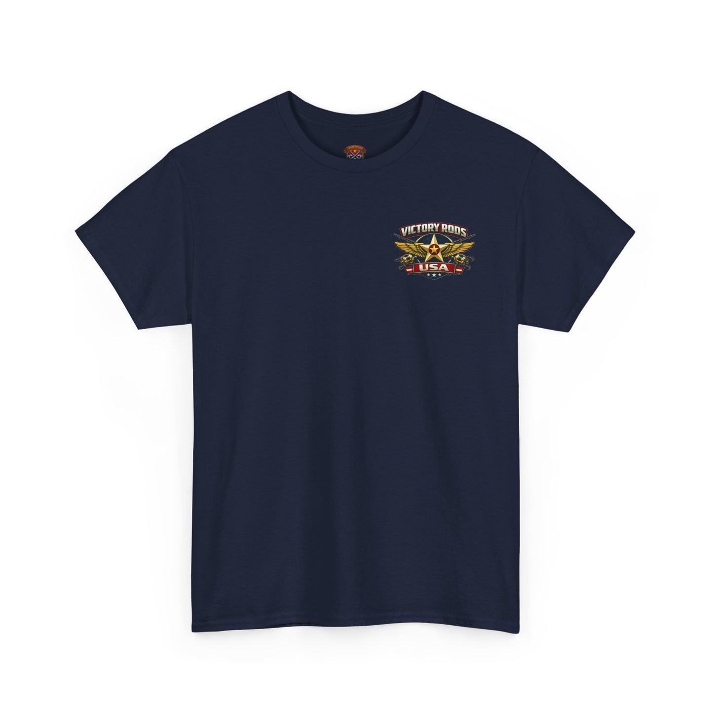 Vintage Pinup Fishing T-Shirt — “Victory Rods” Calico Carol Graphic Tee