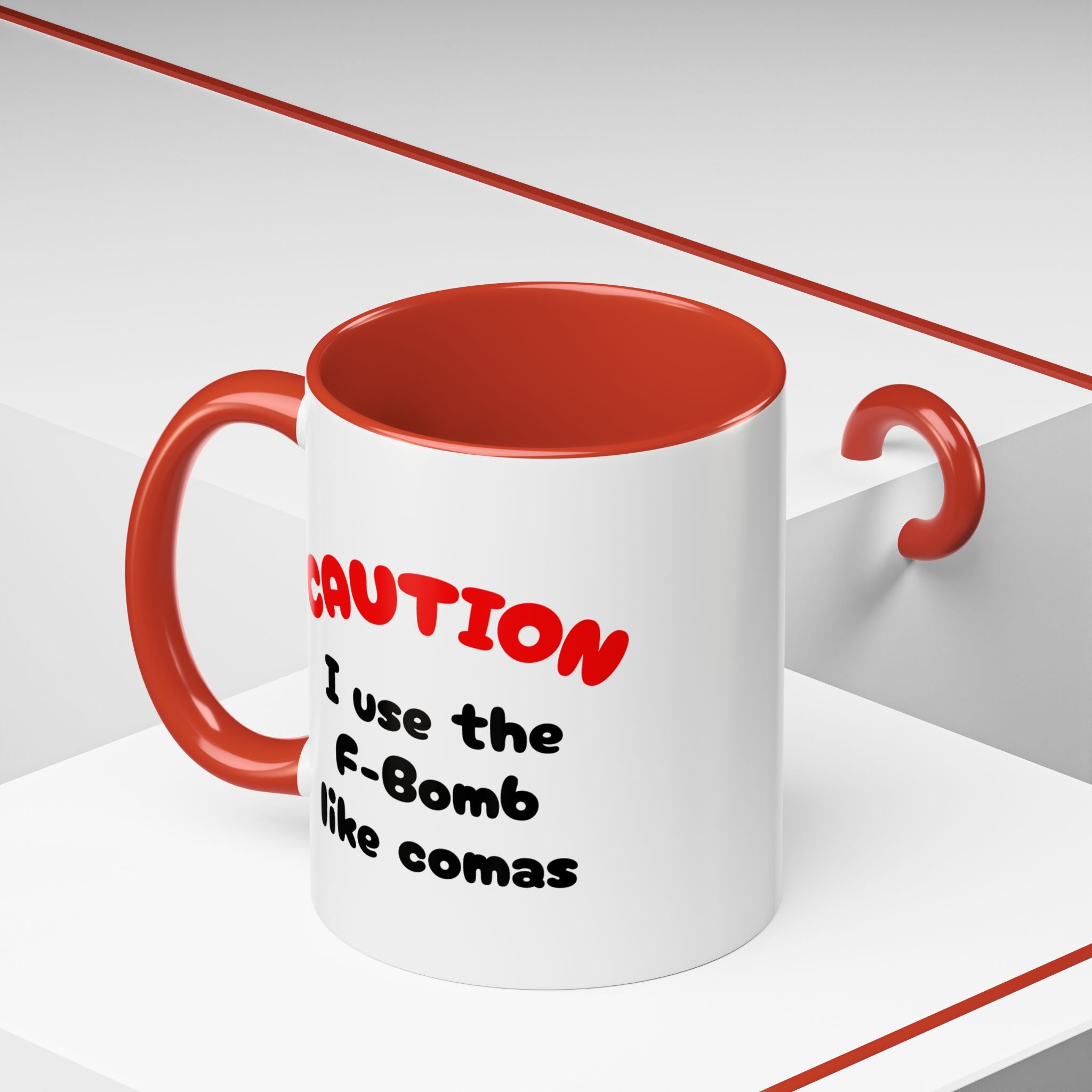 Funny "F" Bomb Accent Coffee Mug – 11oz/15oz Ceramic