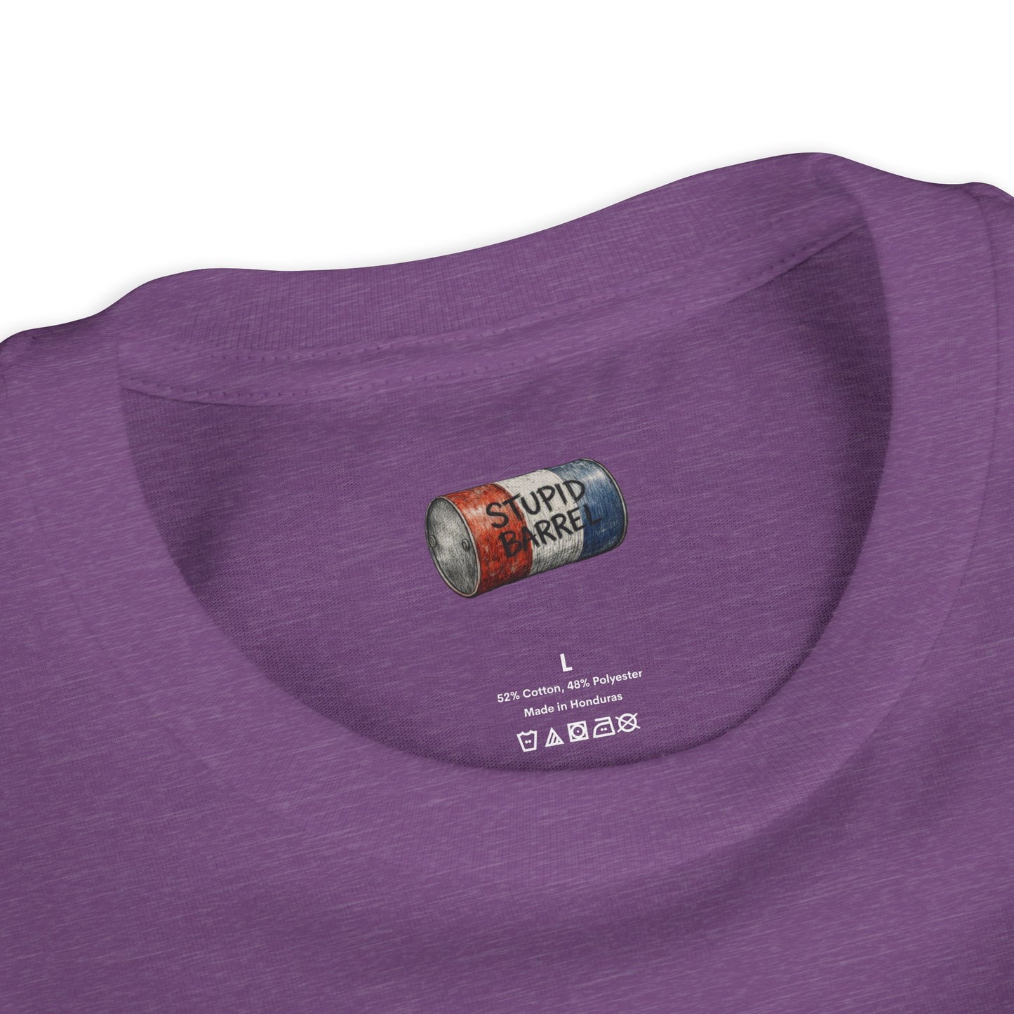 Youth Tee — Rodeo Bull Rider with Patriotic Barrel Graphic